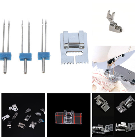 Domestic Sewing Machine Accessories Presser Foot Feet Kit Set Hem Foot Spare Parts For Brother Singer Janome ► Photo 1/6