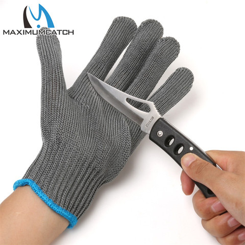 Maximumcatch Fishing Gloves 2 Pieces Thread Weave Cut Resistant Fillet Knife Glove Protective Anti Slip Fishing Gloves ► Photo 1/6