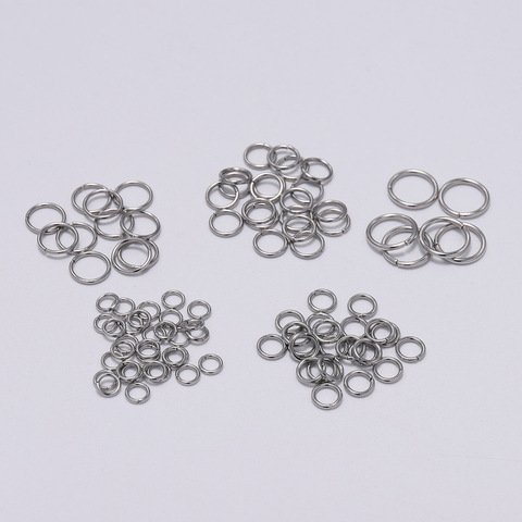 200pcs/lot Stainless Steel Split Ring Open Jump Rings Connectors For Jewelry Making Findings Connectors DIY Accessories Supplies ► Photo 1/6