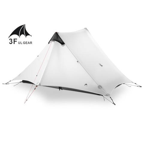 LanShan 2 3F UL GEAR 2 Person 1 Person Outdoor Ultralight Camping Tent 3 Season 4 Season Professional 15D Silnylon Rodless Tent ► Photo 1/6