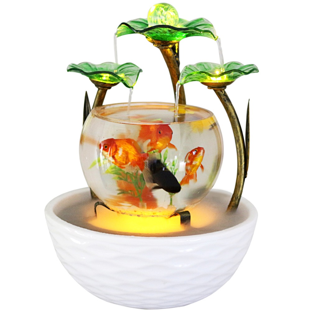 Tabletop Water Feature Green Lotus Rolling Ball Fountain Waterfall Cascade  Indoor Decoration Aquarium Humidifier Mist fish tank - Price history &  Review, AliExpress Seller - crapelles Store
