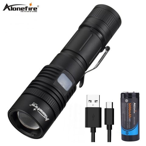 Alonefire H010 Powerful Flashlight 40000LM xhp50.2 usb charging Zoom led torch 18650/26650 Battery Rechargeable hunting light ► Photo 1/6