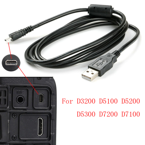 USB Data Cable Camera Data Pictures Video Sync Transfer Cables 8pin 150cm for Nikon Olympus Pentax Sony Panasonic Sanyo ► Photo 1/5