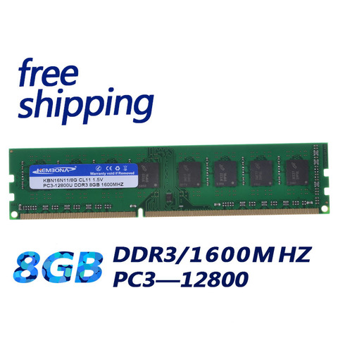 KEMBONA  PC DESKTOP DDR3 1600MHz ddr3 8GB Brand New Desktop Ram Memory work for all motherboard ► Photo 1/4