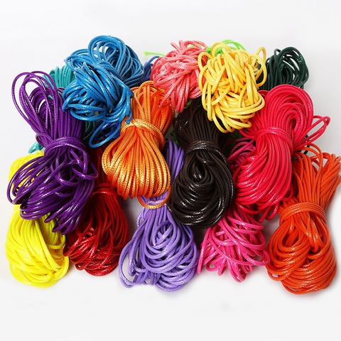 1mm 1.5mm 2mm Korean Wax Line Polyester Fibre Cord Beading Rope/Thread/String for DIY Necklace Bracelet Jewelry Findings Making ► Photo 1/6