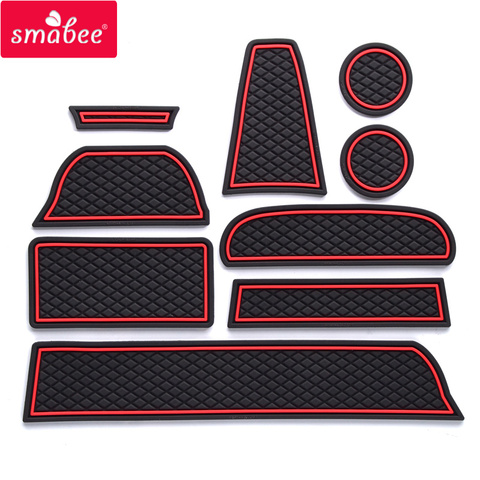 Smabee Anti-Slip Gate slot pad for Lada GRANTA Interior Accessories Non-Slip Mats Car Sticker Coaster Red/White/blue 9PCS ► Photo 1/6