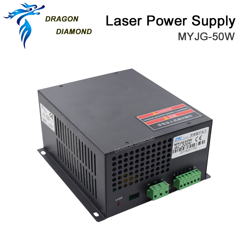 50w 60w PSU CO2 Laser Power Supply for Laser Engraver Cutter Machine 110V & 220V 