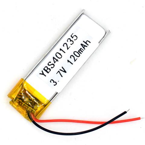 3.7V 120 mAh 401235 Li-polymer Rechargeable Battery Li Po ion for GPS Bluetooth MP3 MP4 041235 ► Photo 1/1