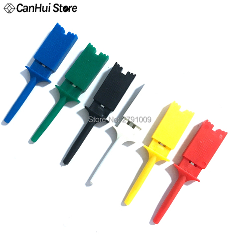 12ps Test Hooks Clips for Logic Analyzers Logic Test Clip Red Black Yellow Green Blue White Flattening Test Flat Hook Connection ► Photo 1/6