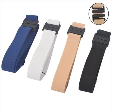 New Unisex Buckle-Free Elastic Belt For Jeans Pants Dress Stretch Waist For Women Men No Buckle Without Buckle free Belts H111 ► Photo 1/6