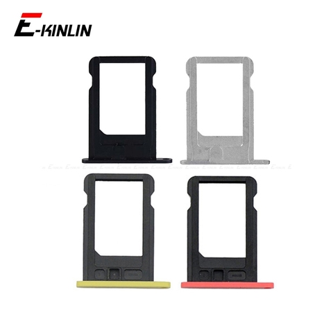 Sim Tray For iPhone 4 4S 5 5S SE 5C Sim Card Slot Holder Adapter Replacement Parts ► Photo 1/6