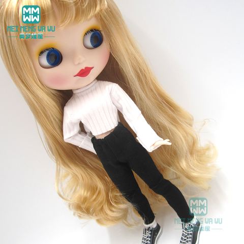 1PCS Blyth doll clothes fashion sweater, hole pants for Blyth Azone 1/6 doll accessories ► Photo 1/6