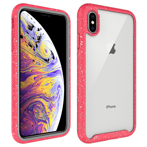 Shockproof hybrid armor TPU Bumper Clear Case for iPhone 11 12 Pro XS MAX XR 8 7 6S 6 Plus Anti Shock silicon Luxury phone case ► Photo 1/6
