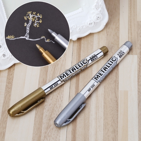 DIY Metal Waterproof Permanent Paint Marker Pen Student School Supplies 1.5mm ► Photo 1/1