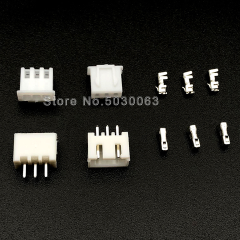 200pcs=40sets XH2.54 3p 3A 2.54mm spacing Terminal Kit / Housing / Pin Header JST Connector Wire Connectors Adaptor XH TJC3 ► Photo 1/1