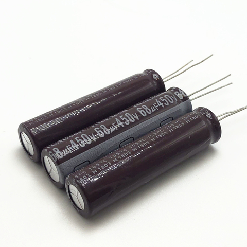 3pcs/lot 450v 68uf high frequency low impedance 13*50mm 20% RADIAL aluminum electrolytic capacitor 68000NF 20% ► Photo 1/1