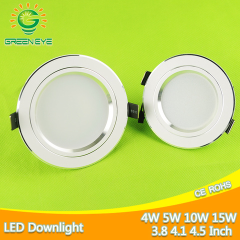 Buy Online Silver White Ceiling Led Downlight 5w 10w 15w Led Lamp Recessed 110 220v Led Down Light Indoor Lighting Home Aluminum Spot Light Alitools