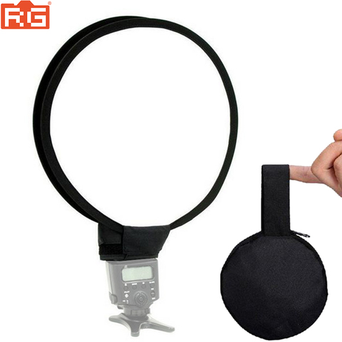 30cm/40cm Portable Mini Round Studio Softbox Photography Flash Diffuser Softbox for Canon Nikon Sony Godox Yongnuo Speedlite ► Photo 1/6