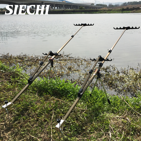 SIECHI Fishing Tool Telescopic Fishing Rods Folding Stainless Steel Holder Hand Rod Holder Fishing Rod ► Photo 1/6