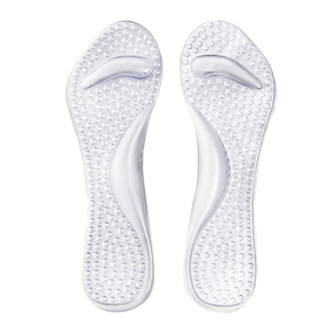 1 Pair  Silicone Insoles High Heels  Foot Cushion Arch Support Shoes Pads Transparent Shoes Pads ► Photo 1/4
