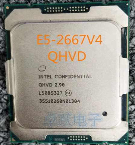 E5-2667V4 Original Intel Xeon ES Version E5 2667 V4 QHVD 2.90GHZ 8-Core 20M FCLGA2011-3 135W Processor free shipping ► Photo 1/1