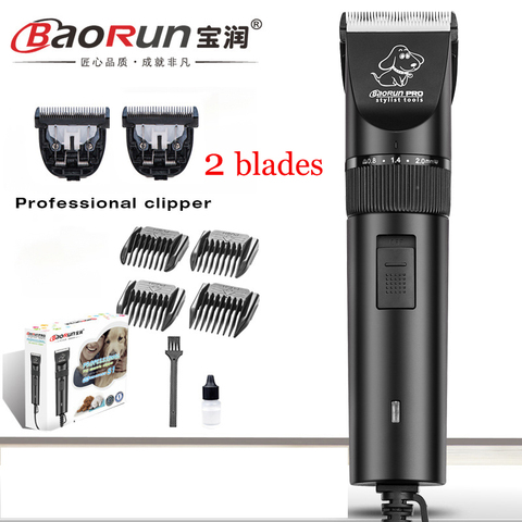 Professional Dog hair trimmer Electric Pet Hair Clipper Cat Grooming Shaver Set Pets Haircut Machine + Spare Head ► Photo 1/6