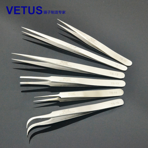 Safe Anti-static Stainless Steel Tweezers Repair Maintenance Eyelash Extension Tools ESD Highly Recommended ► Photo 1/3