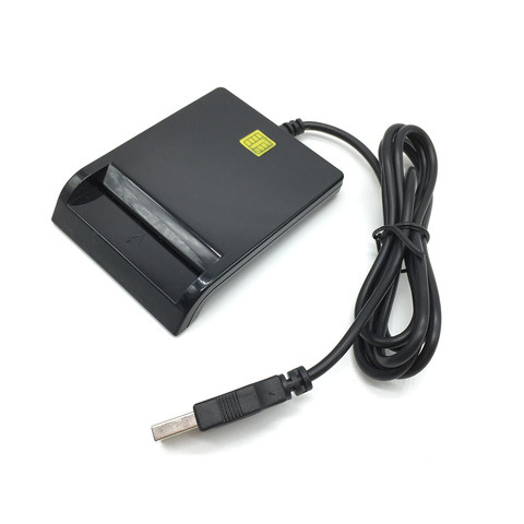ISO7816 Contact EMV eID Smart Chip Card Reader Writer Programmer #N68 CAC Smart Reader + Test Card + CD Driver ► Photo 1/6