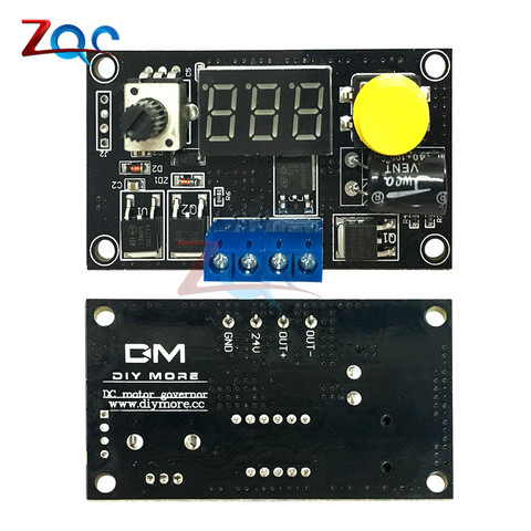 DC 6-30V MAX 8A LED W/ Digtal Display Adjustable PWM Motor Speed Controller Dc motor Control CV governor Switch Module 6V-30V ► Photo 1/1