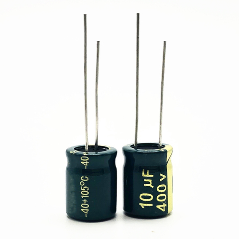 12pcs/lot 400V 10uf high frequency low impedance 20% RADIAL aluminum electrolytic capacitor 10000NF 20% ► Photo 1/1