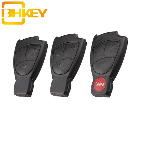 BHKEY 2/3/4 Buttons Smart Remote Key Keyless Fob Case Cover For Mercedes Benz B C E ML S CLK CL key shell ► Photo 1/4