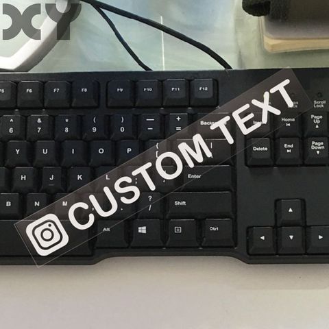 XY Personalized Custom Instagram Username Waterproof Car and Motorcycle Sticker Bumper Sticker Drop Shipping ► Photo 1/6