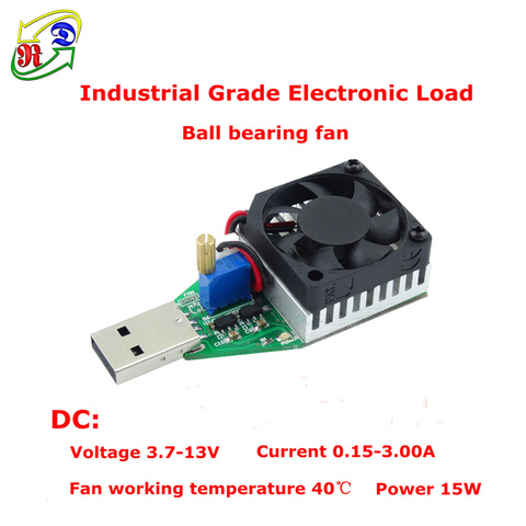 RD Industrial and Cilvil Grade Electronic Load resistor USB Interface Discharge battery test capacity fan adjustable current 15w ► Photo 1/4