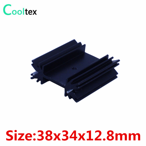 5pcs/lot 38x34x12.8mm TO220 TO-220 heatsink heat sink radiator for IC triode 7805 MOS  Diode Dynatron integrated circuit cooling ► Photo 1/4