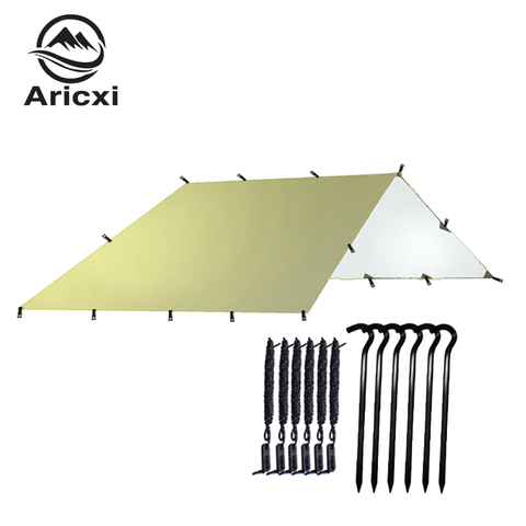 AricXi  3*3 Meters Ultralight 210T Taffeta With Silver Coating High Quality Outdoor Pergola Waterproof Beach  Caming Tent Tarp ► Photo 1/6
