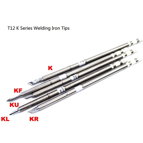 T12-K KL KR KU KF Shape K Series Welding Iron Tips T12 For Hakko Soldering Rework Station FX-951 FX-952 Welding Tips Stings ► Photo 1/1