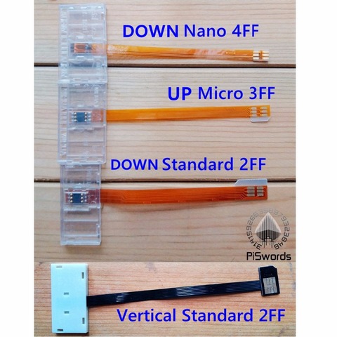 smartcard converter to nano sim micro usim card  micro sim card  standard sim usim card 2FF 3FF 4FF adapter converter ► Photo 1/4