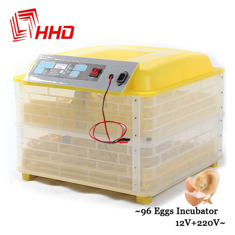 Free shipping Capacity 96 Auto Turner Full Automatic Egg Incubator for Chicken with Digital Commercial Thermostat Control 160W ► Photo 1/1