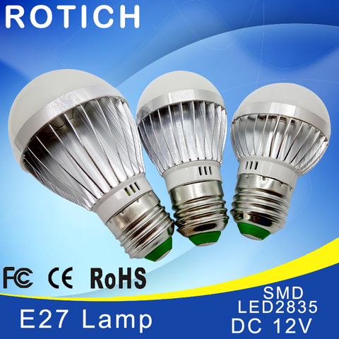 E27 E14 LED Bulb Lights DC 12V smd 2835chip lampada luz E27 lamp 3W 6W 9W 12W 15W 18W spot bulb Led Light Bulbs ► Photo 1/4