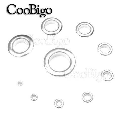 100sets Metal Silver Eyelets with Grommet for Leathercraft DIY Scrapbooking Leathercraft Shoe Belt Bag Tag Clothes Accessories ► Photo 1/6