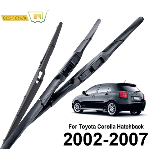 Misima Windshield Windscreen Wiper Blades For Toyota Corolla Hatchback 2002 2003 2004 2005 2006 2007 E120 Front Rear Wiper Set ► Photo 1/6