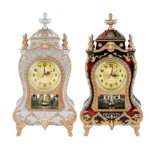 Creative Vintage Desk Retro Alarm Clocks Classical Royalty Sitting Classical Royalty Room TV Cabinet Desk Sit Pendulum Clock ► Photo 1/6