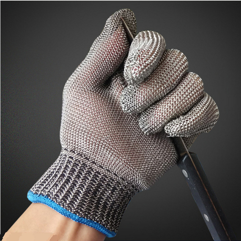Safety Cut Proof Stab Resistant Work Gloves Stainless Steel Wire Safety Gloves Cut Metal Mesh Butcher Anti-cutting Work Gloves ► Photo 1/6