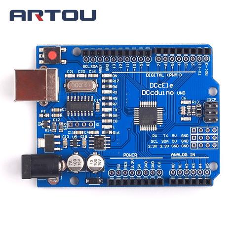 One set Development Board ATmega328P CH340 CH340G For Arduino DIY KIT With Straight Pin Header (NO USB CABLE) ► Photo 1/5