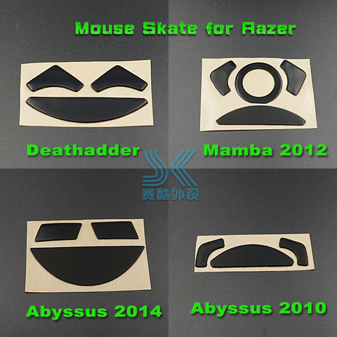 1PCS 3M mouse skates mouse feet for Razer DeathAdder 1800 3500DPI 2013 Mamba chroma 2012 Abyssus2014 mouse replacement 0.6mm ► Photo 1/6