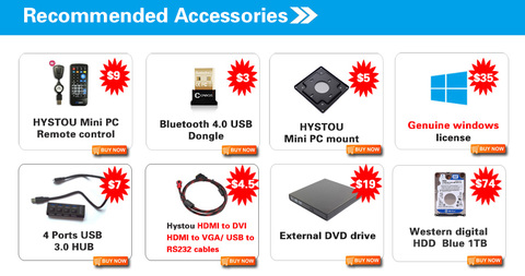 HYSTOU Mini PC Accessories Purchase Link ► Photo 1/1