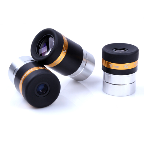 Celestron Aspheric Eyepiece Telescope HD Wide Angle 62 Degree Lens 4/10/23mm Fully Coated for 1.25