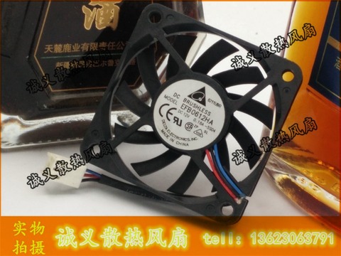 Free Shipping Delta EFB0612HA 6010 DC 12V 0.18A 6CM 60mm 3 -pin computer pc case cpu server inverter cooling fans axial blower ► Photo 1/2