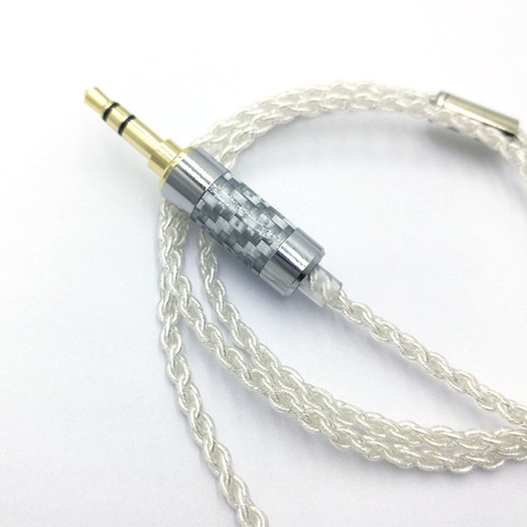 RY-c11 1.2m DIY Replacement Cable 3.5mm Silver plated  Upgraded Wire 4 strand  wire cable For Repair DIY HIFI earphone cable ► Photo 1/4