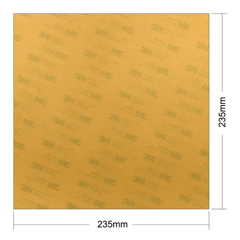 ENERGETIC PEI Ultem1000 Sheet 235 x 235mm 3D Printer Build Surface 0.2mm Thickness with 3M 468MP Adhesive for Ender-3 Hot Bed ► Photo 1/6